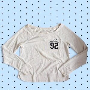 Abercrombie & Fitch white boatneck top